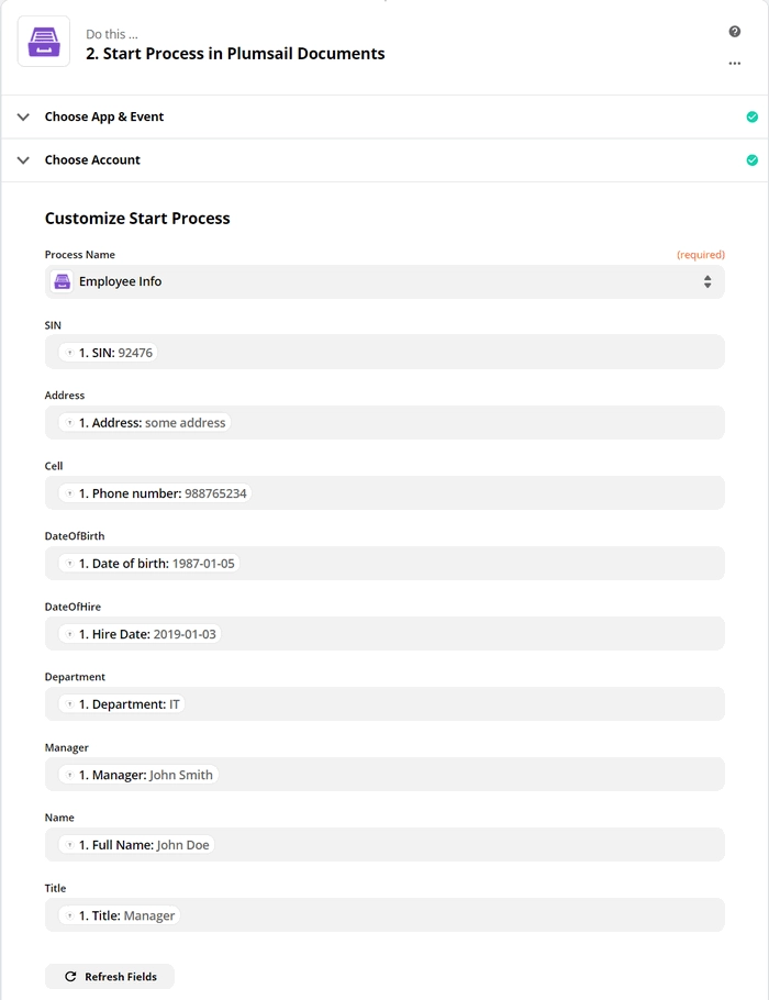 JSON data