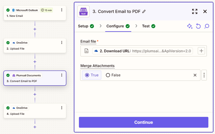 Convert Email to PDF Example