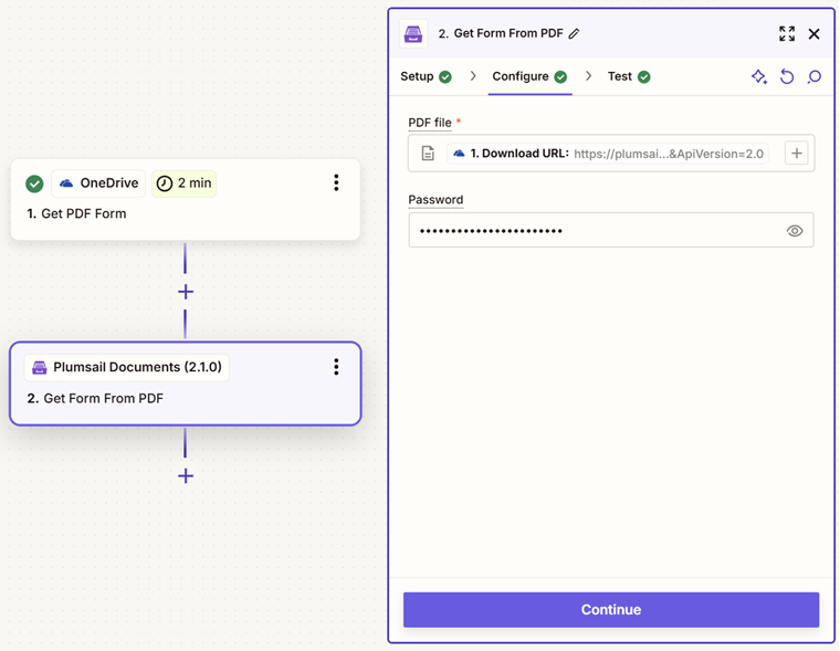 Get Form from PDF Example