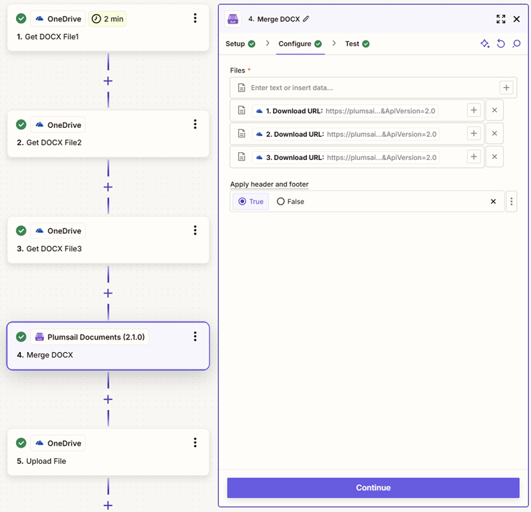 Merge DOCX Example