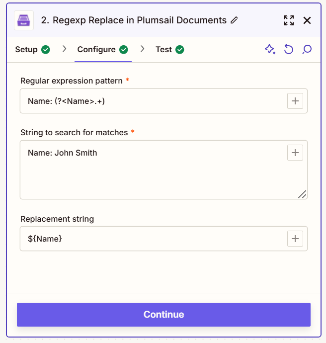 Regular Expression Replace Example