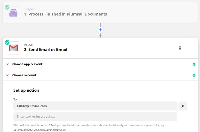 Zapier send email