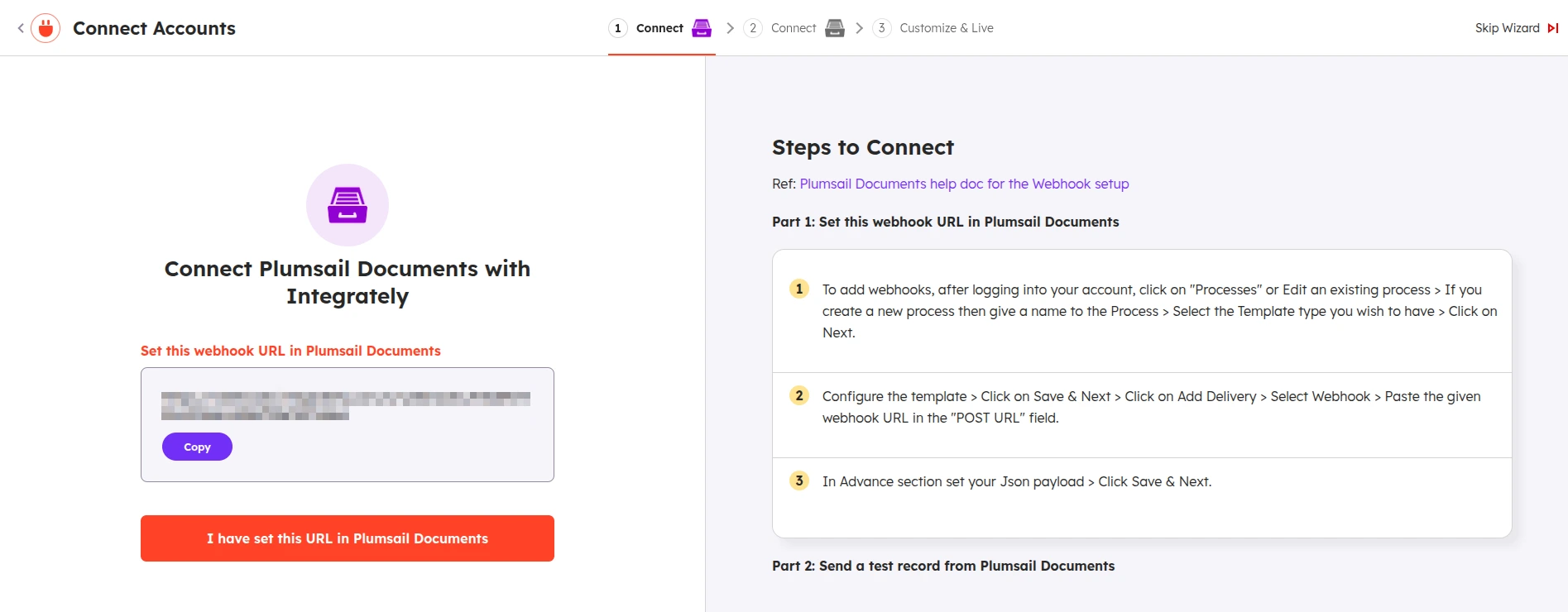 Integrately connect account
