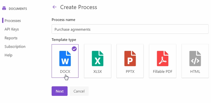 create a new process