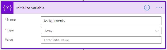 Initialize variable