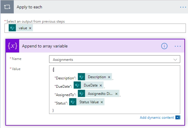 Append to array