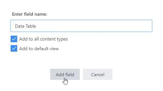Create column