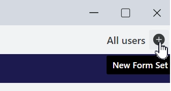 Add Form sets