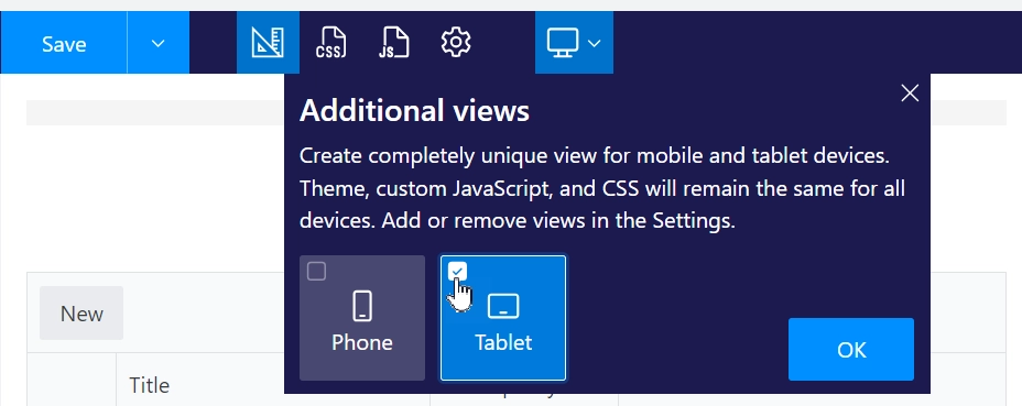 Layouts icons