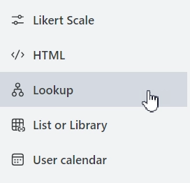 Lookup control