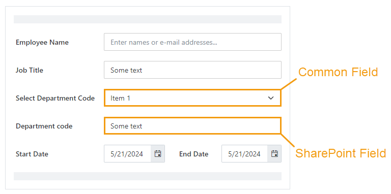 Form opened in the designer