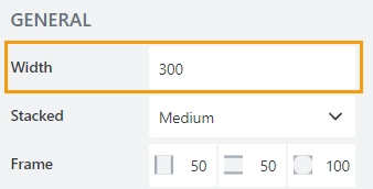 Width property