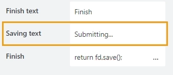 Saving text property