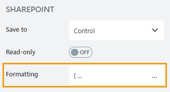 Formatting property