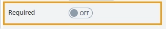 Control's required status