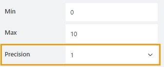 Column Precision properties