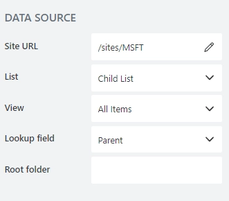 Data Source configuration