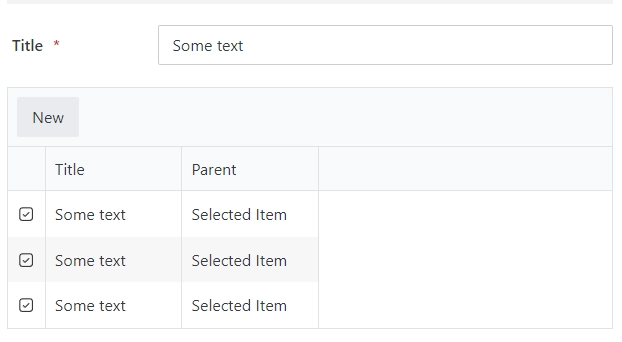 Parent Form