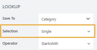 Selection property