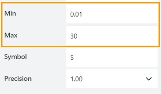Min/Max properties