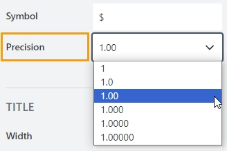 Precision property