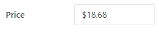 Currency field