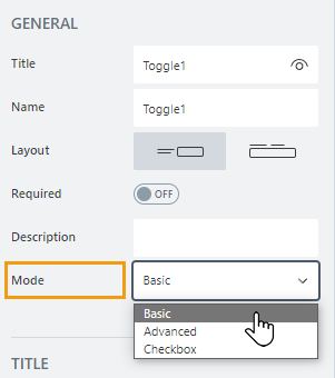 Mode property