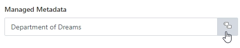 Managed Metadata field preview
