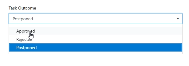 Task Outcome preview