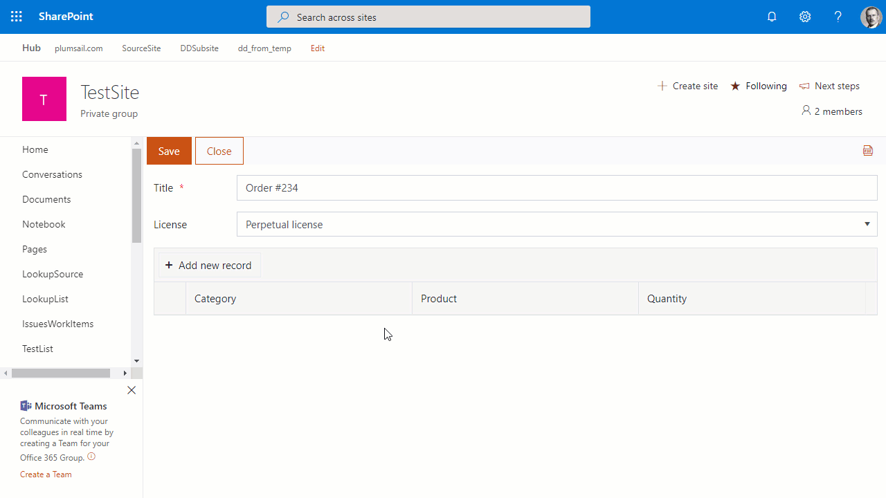 Animated DataTable
