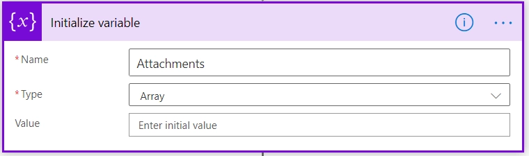 Initialize variable