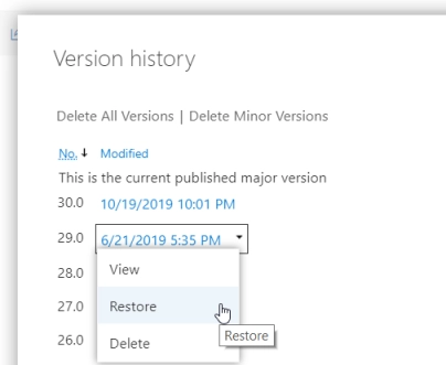 Restore