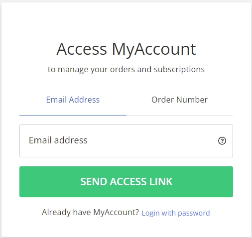 2Checkout MyAccount