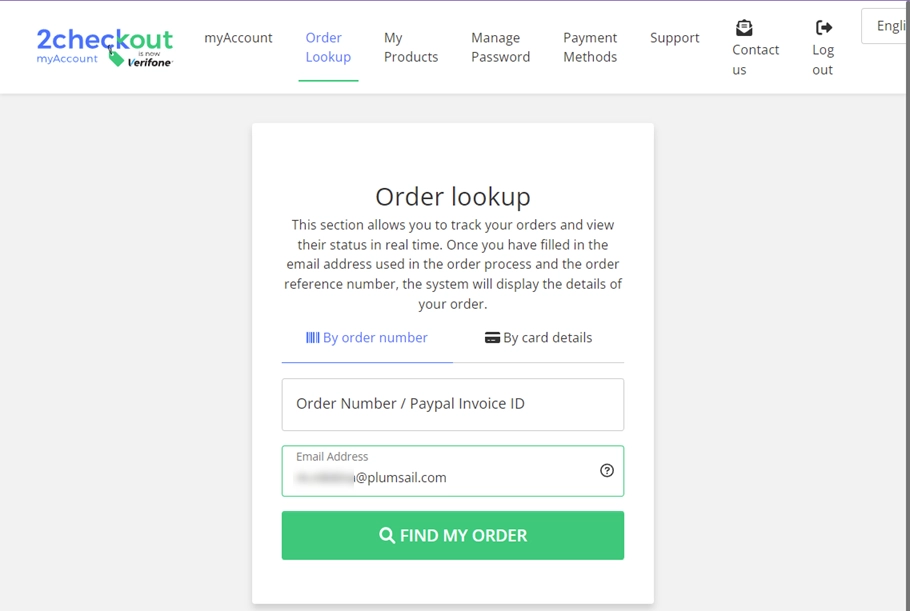 Lookup orders