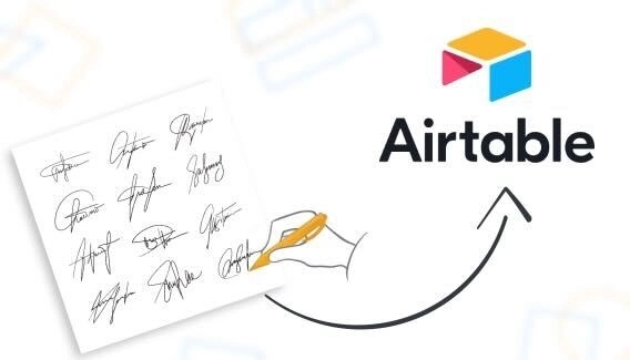 How to add a signature field in Airtable forms