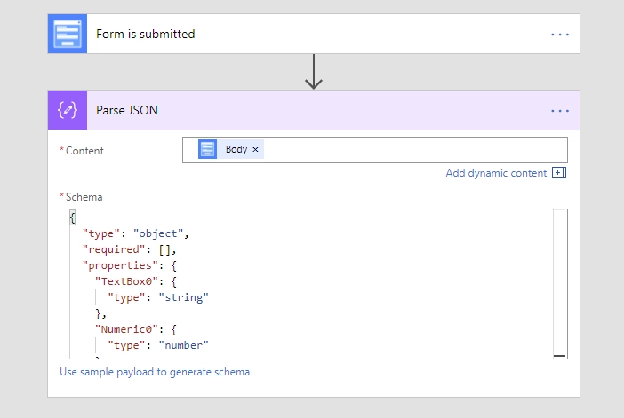 Parse JSON with Form Schema