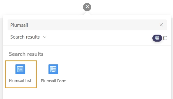 Plumsail List web part