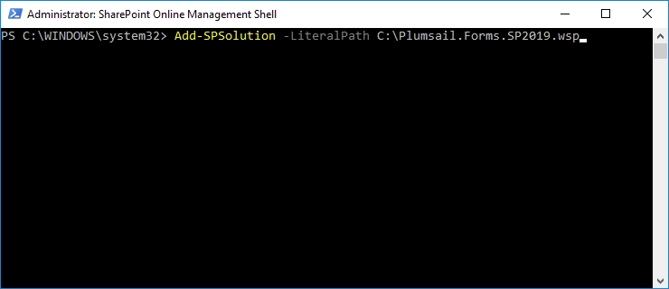 Powershell add solution
