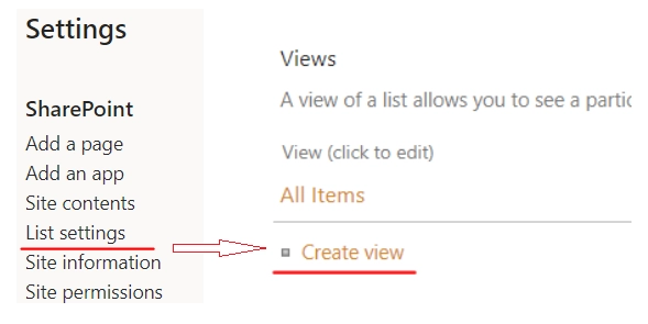 create view