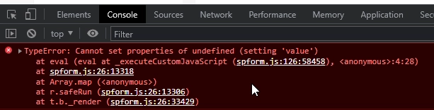 Custom JavaScript error