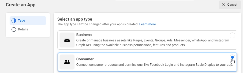 Consumer app