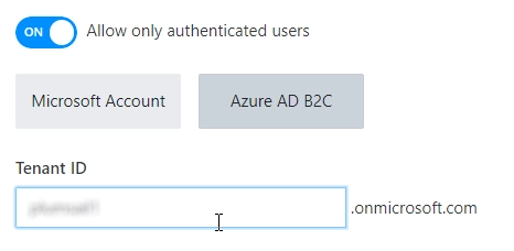 Azure AD B2C Tenant ID