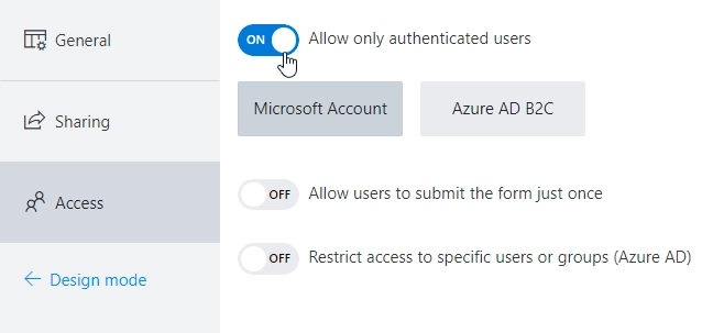 Enable authorization