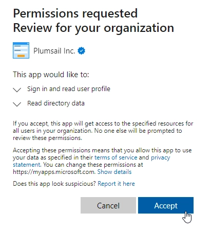 Grant permissions to the permissions