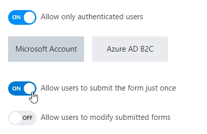 Allow users to submit the form just once