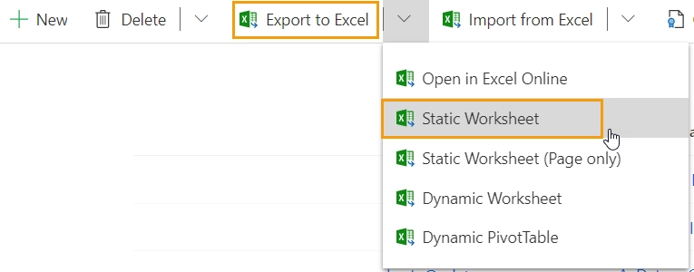 Export to Excel