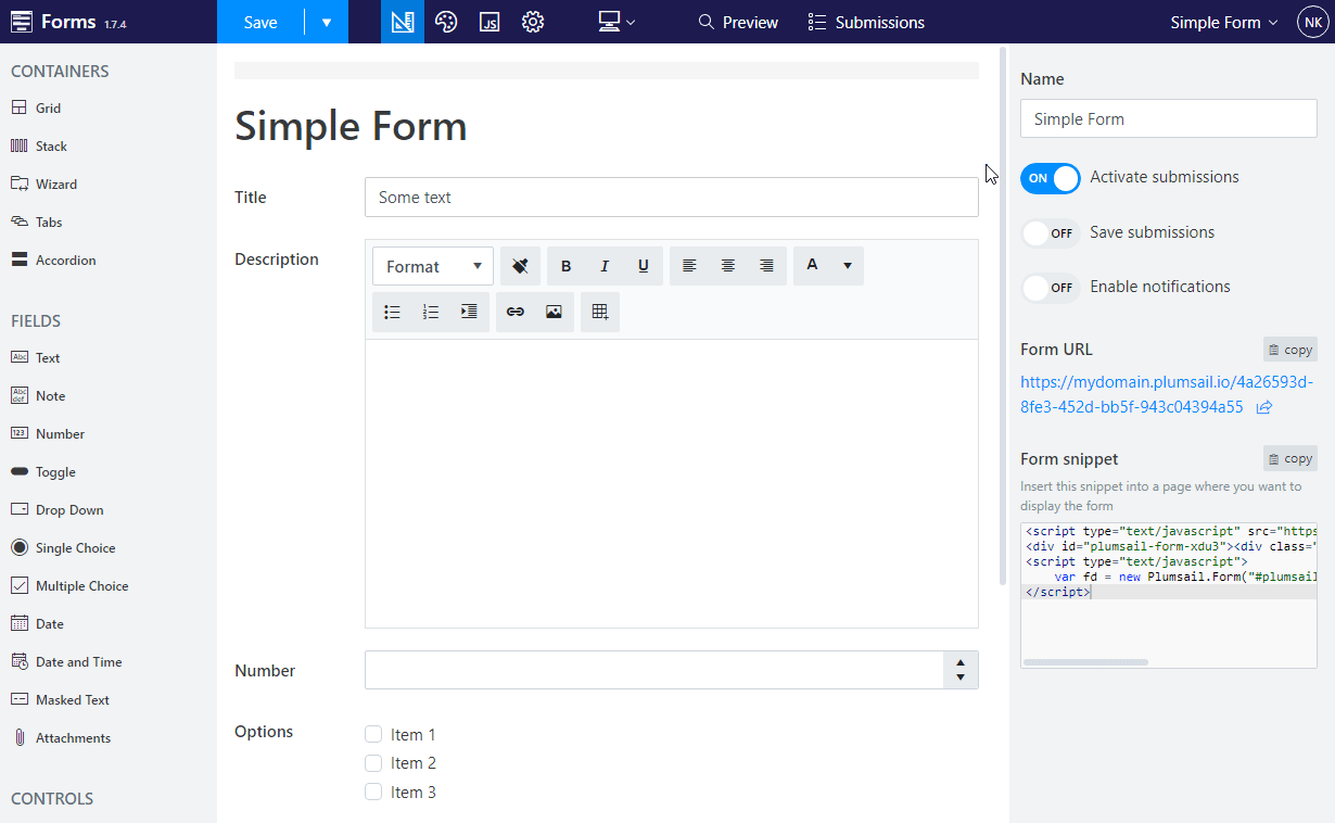 Select multiple fields