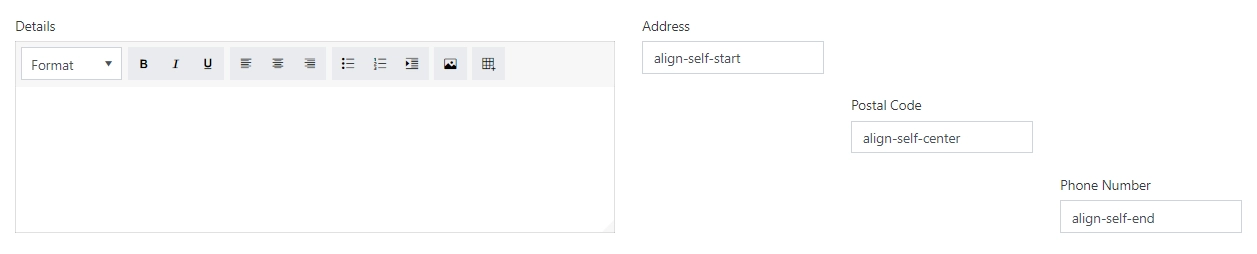Align self