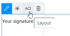 Edit layout property