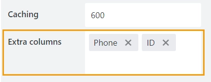 Excel extra columns